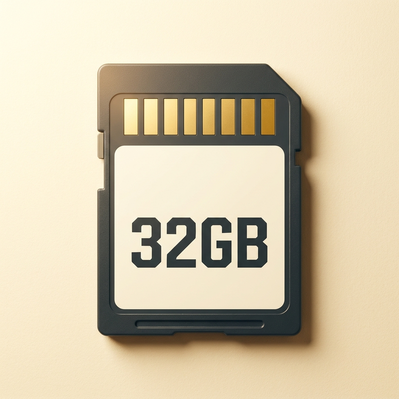 A 32GB SD card for the Explorer Microscope
